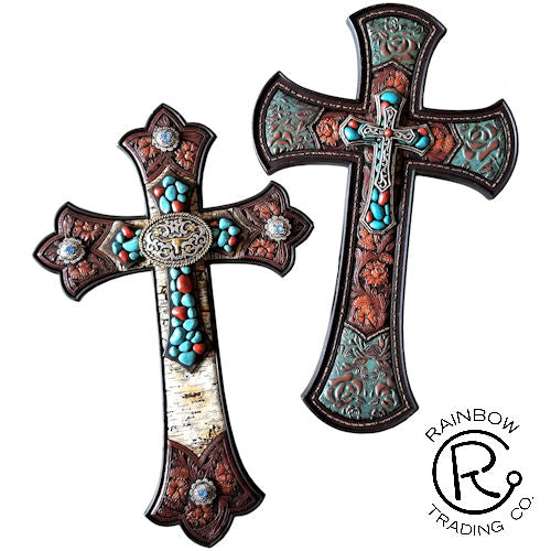 Western/Turquoise Wall Crosses (2 options)