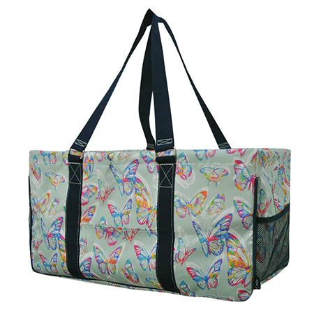 Rainbow Butterfly Utility Tote