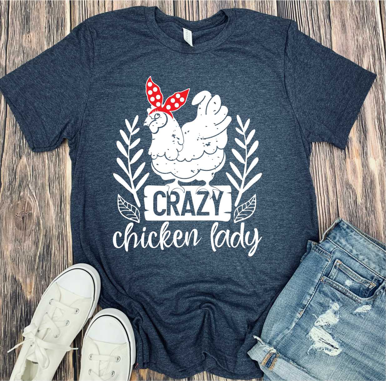 Crazy Chicken Lady Print