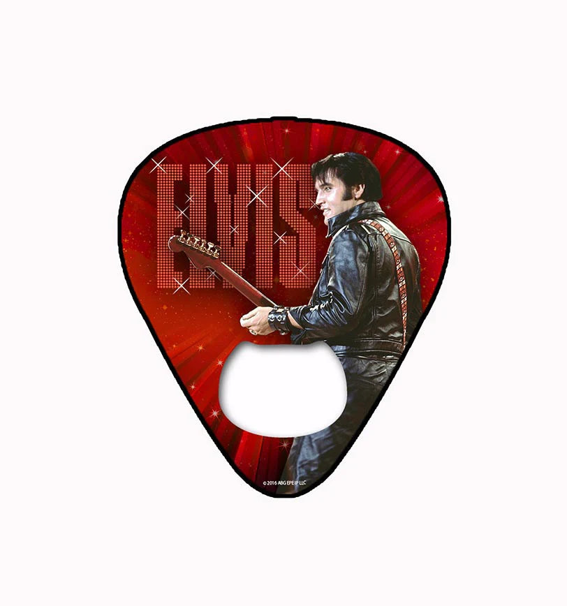 Elvis Presley Guitar Pick Bottle Opener Magnet