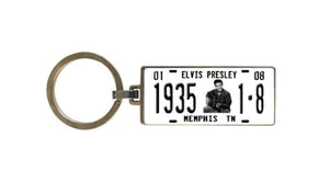 Elvis Presley License Plate Keychain