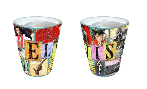 Elvis Presley Colorful Single Shot Glass