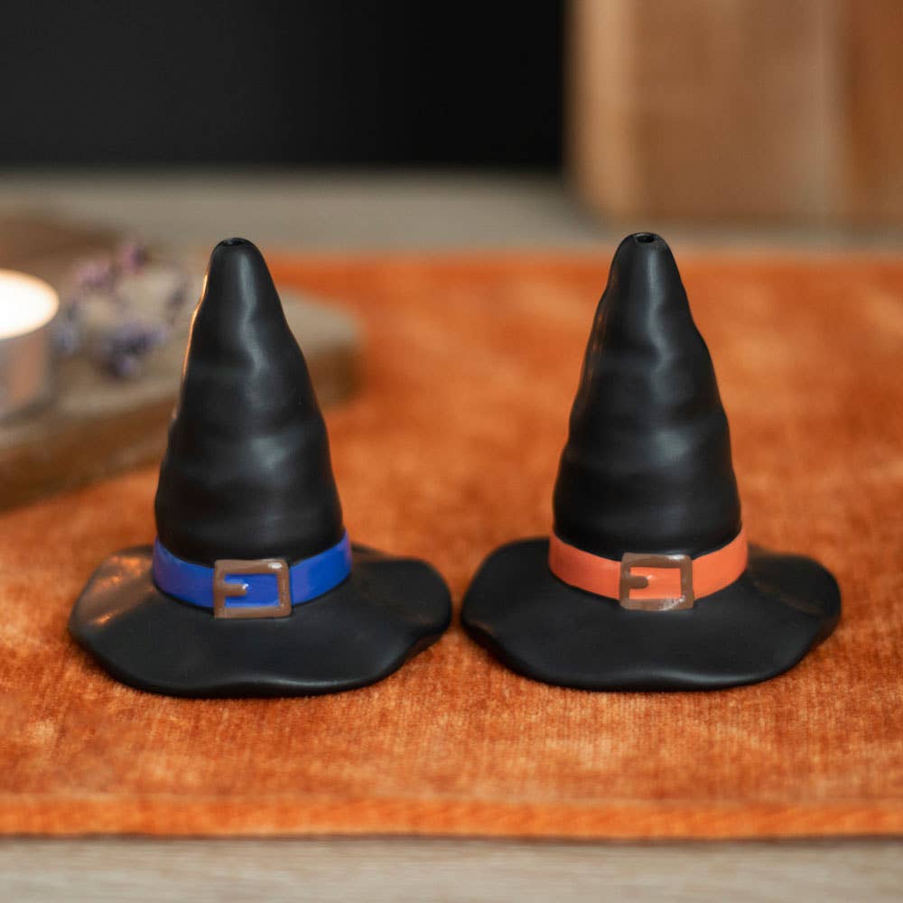 Witch Hat Halloween Salt And Pepper Shakers