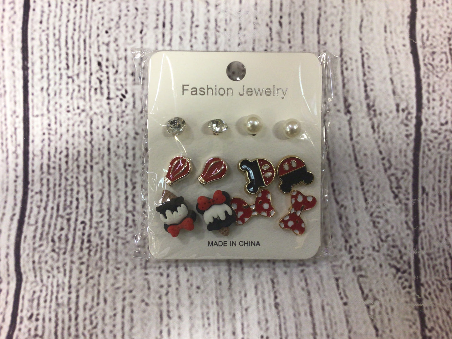 Mickey and Minnie Earring Set