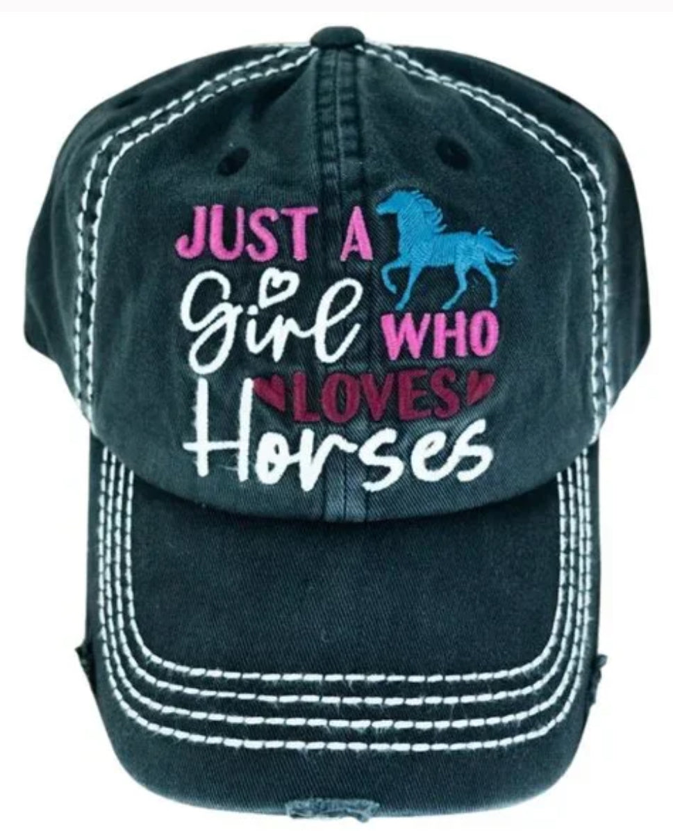 Just a Girl Who Loves Horses Hat