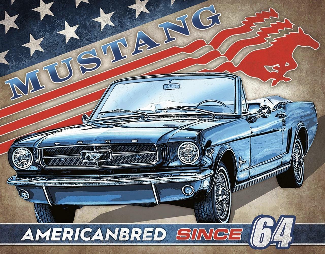 ‘64 Mustang Metal Sign