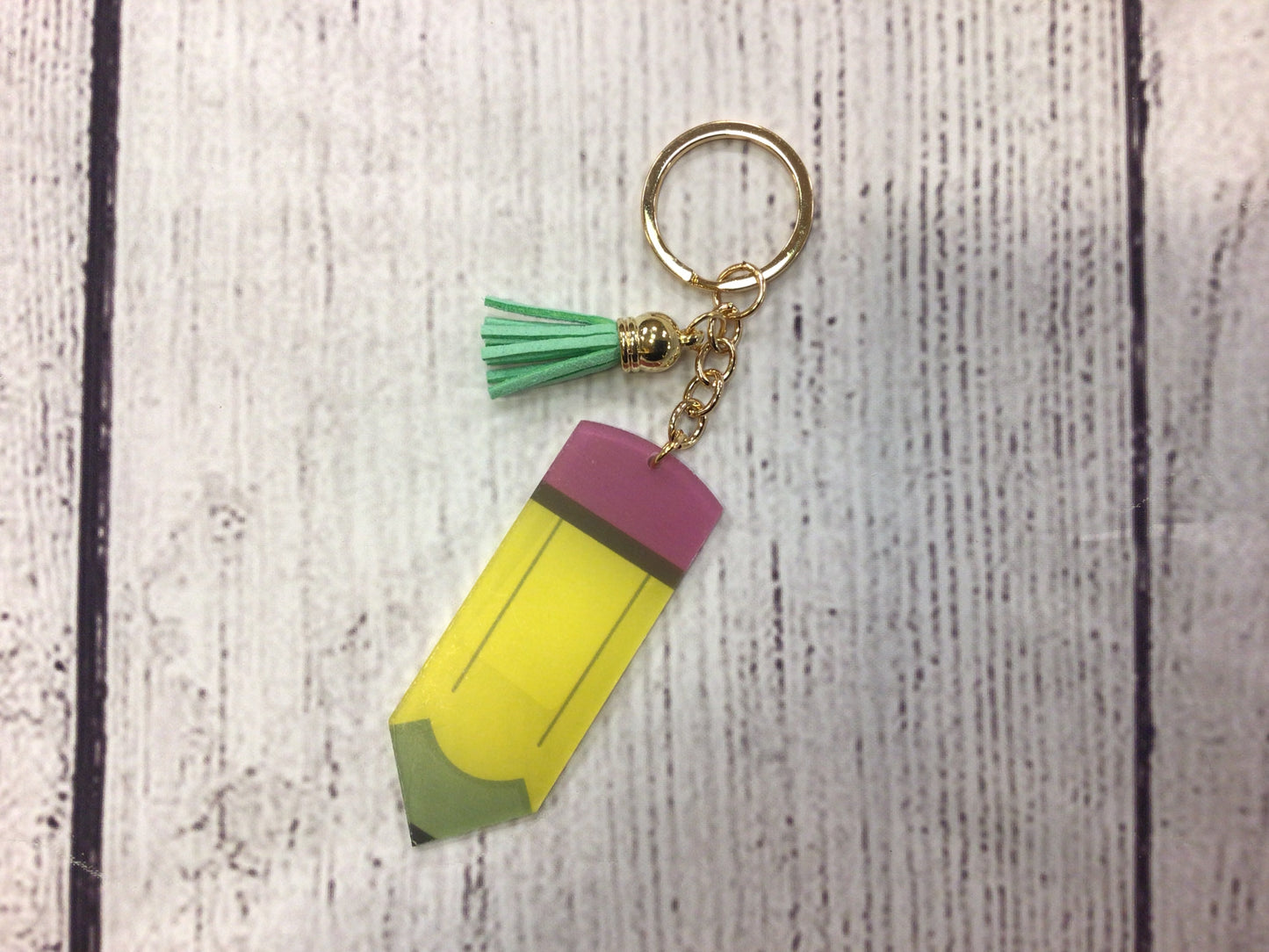 Pencil Acyrlic Keychain