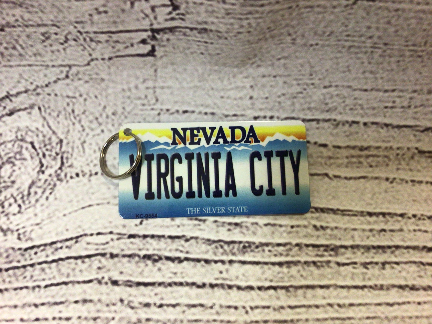 VC license plate keychain