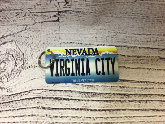 VC license plate keychain