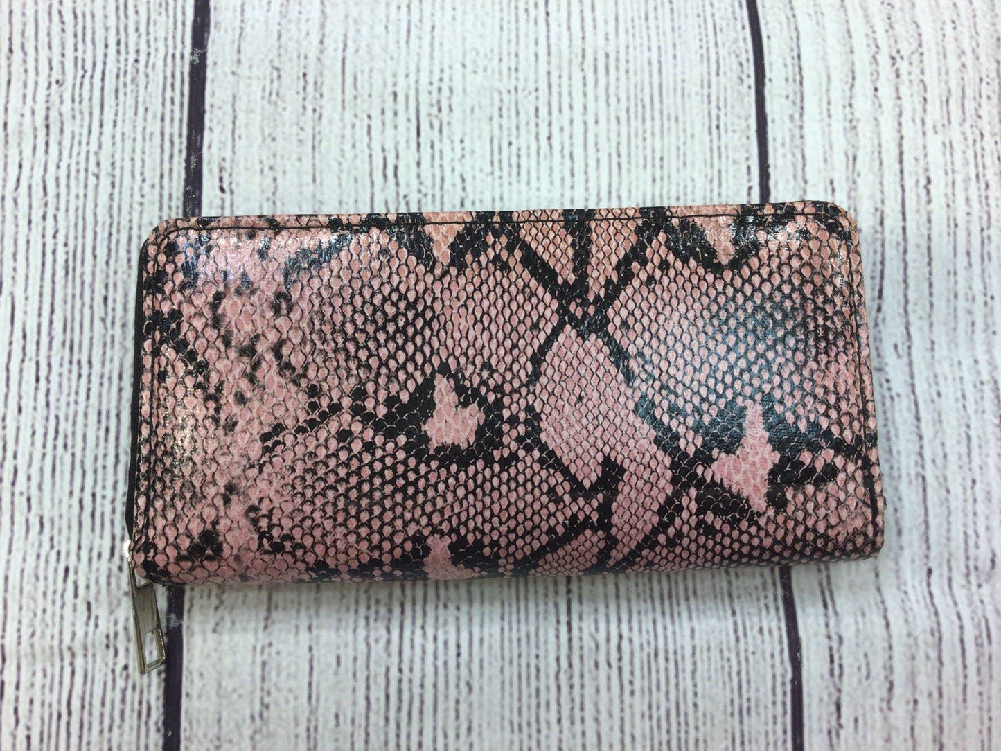 Pink and Black Scale Wallet