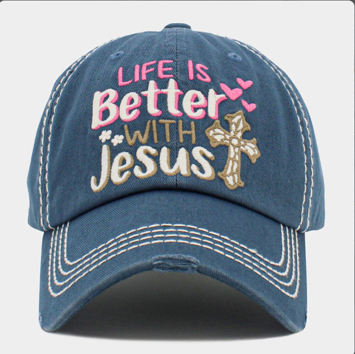 Life is better with Jesus Hat