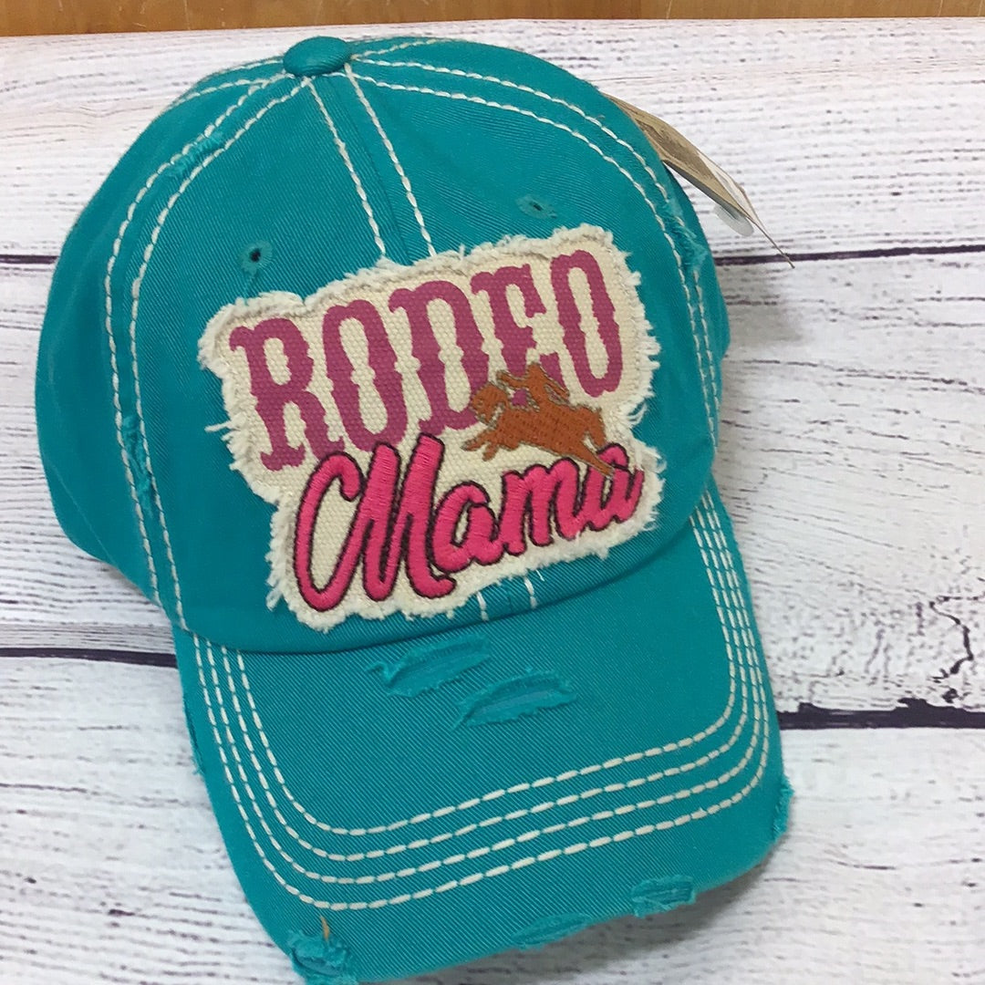 Rodeo Mama Teal Hat