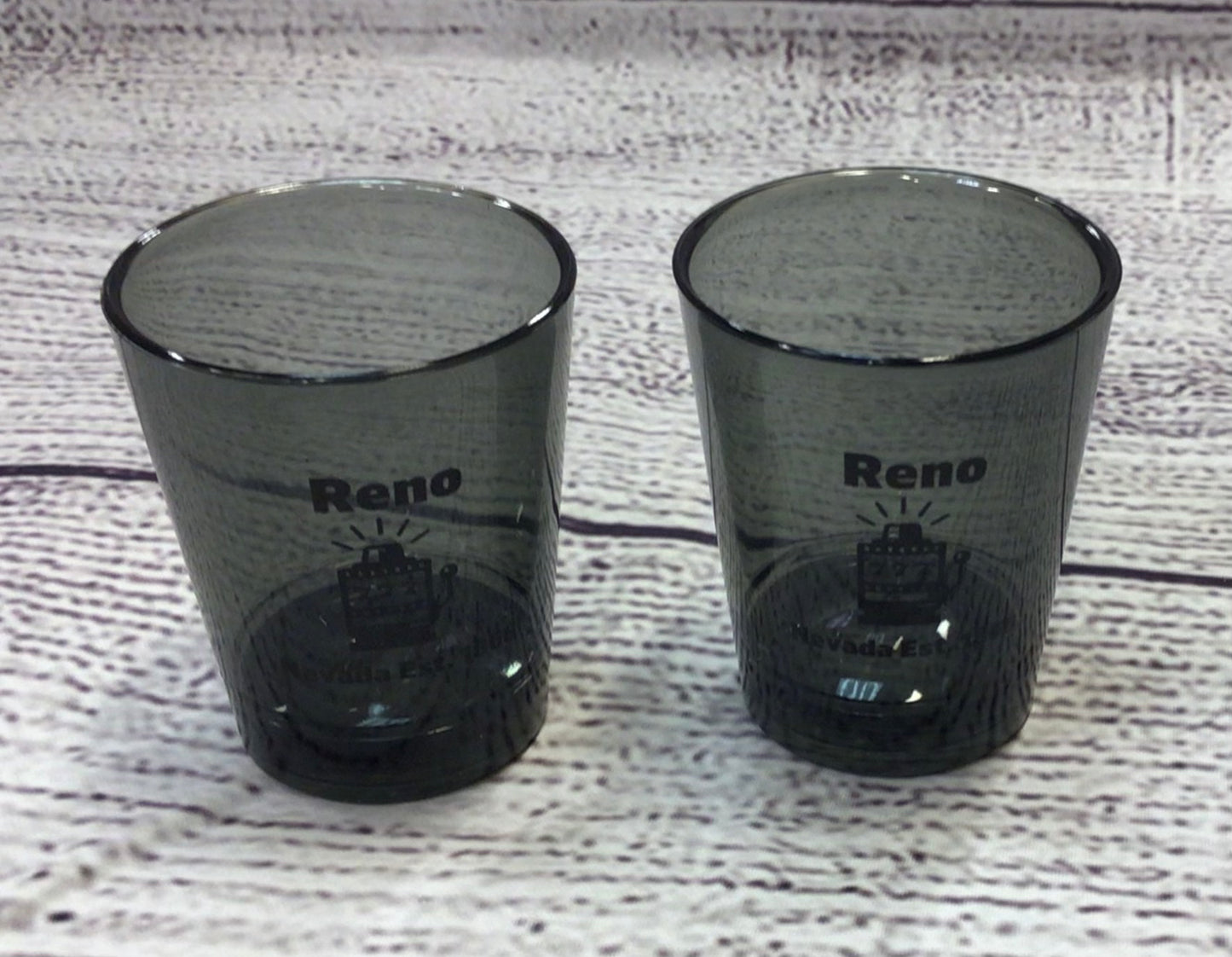 Plastic Reno shot glass