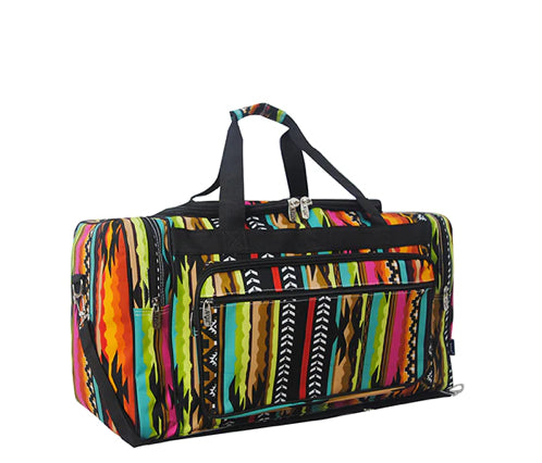 Western Tribal Print Duffle Bag