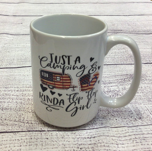 American Camping and Flip-Flop Girl Mug