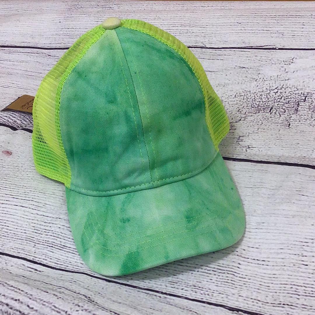 Lime Green Tiedye Hat