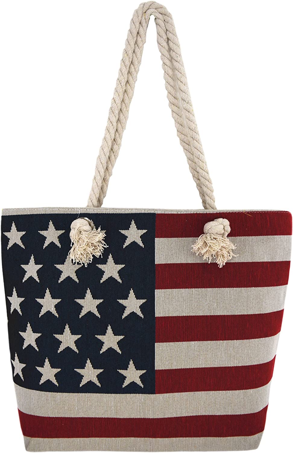 American Flag Rope Bag